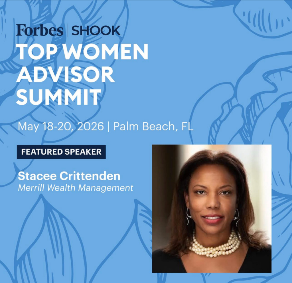 Forbes | SHOOK Top Women Advisor Summit recently featured Stacee Crittenden as a speaker during its 2026 summit in Palm Beach, Florida. The event brings together leading women in the financial advisory industry for networking, leadership discussions, and professional development.